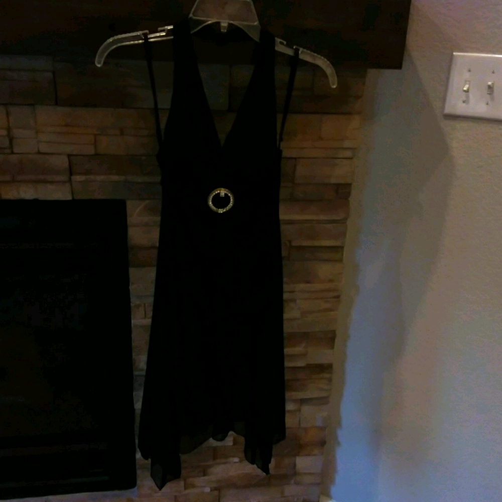 Petite Black Party Dress